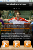 Logo von iPhone-App handball-world.com