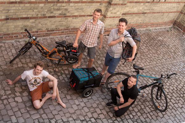 Das Trenux-Team (von rechts): Markus Rothkötter, Finn Süberkrüb, Martin Wiesner, Björn Kokoschko