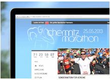 Logo von Chemnitz Marathon responsive Webseite