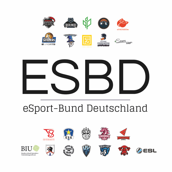 Foto zeigt das Logo des eSport-Bundes Deutschland (ESBD)